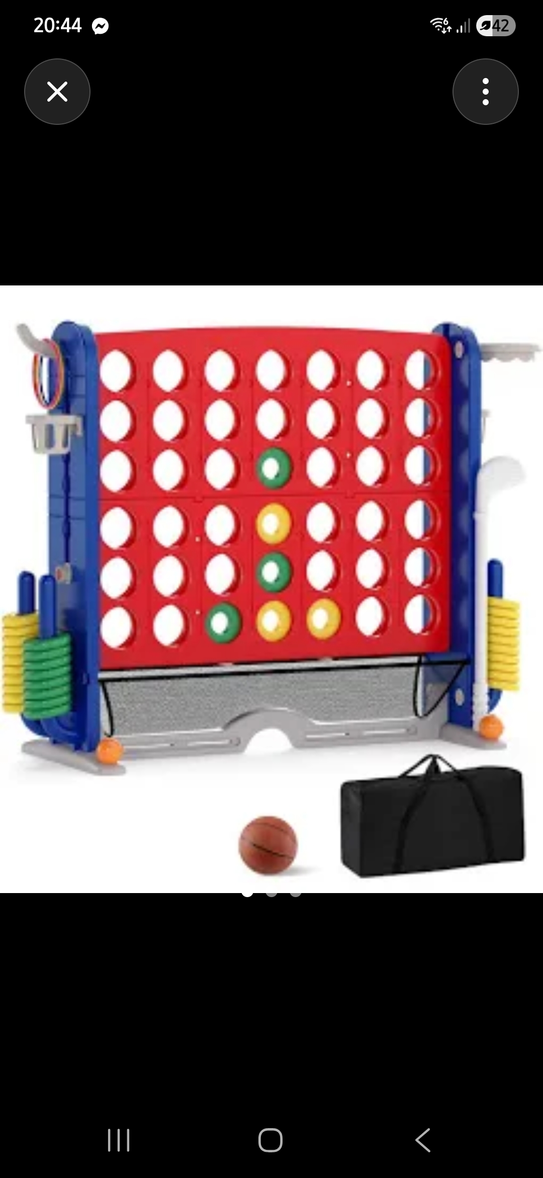 Mega 4 op een rij / 4 in 1 spel (GEEN BEVESTIGING BINNEN HET UUR CONTACTEER ONS